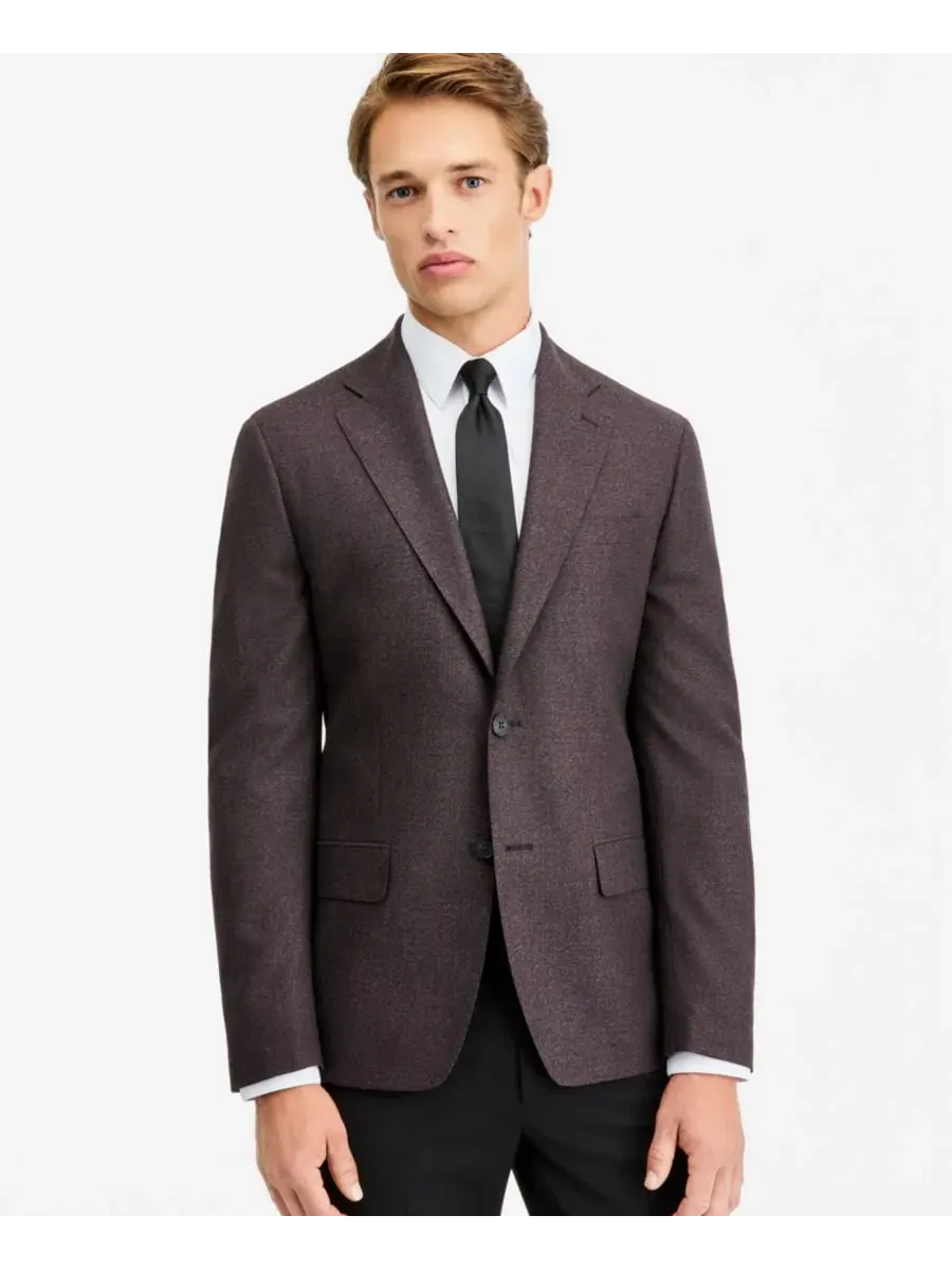 Мужской пиджак с фактурной тканью, Slim Fit Calvin Klein