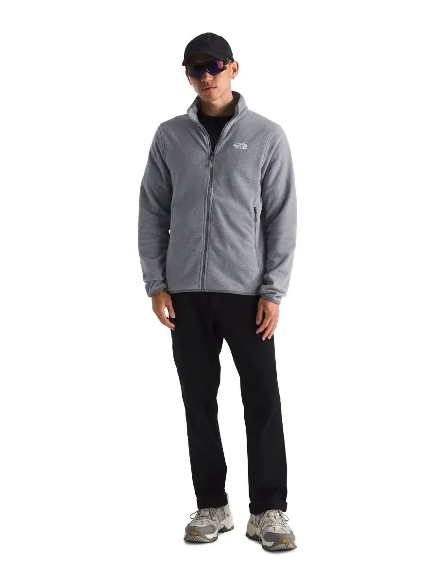 Флисовая куртка с полной застежкой-молнией Glacier The North Face — изображение 2 из 4, серый