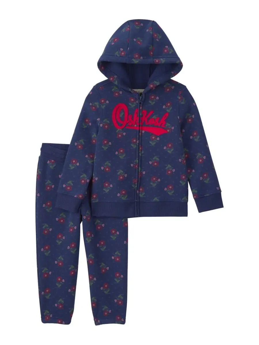 Комплект из футерованного худи и брюк Osh Kosh — синий