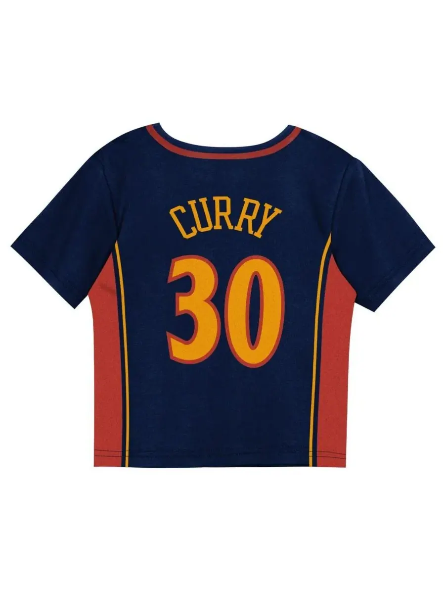Детский комплект из футболки и шорт с принтом Stephen Curry Navy Golden State Warriors Mitchell & — изображение 3 из 5