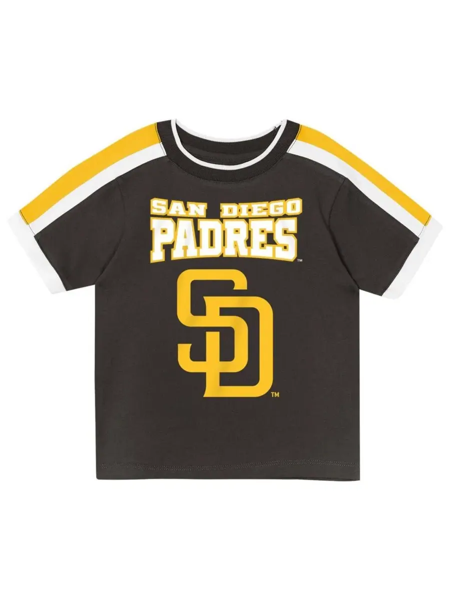 Детский комплект футболки и шорт San Diego Padres Ground Ball Outerstuff — изображение 2 из 5, коричневый