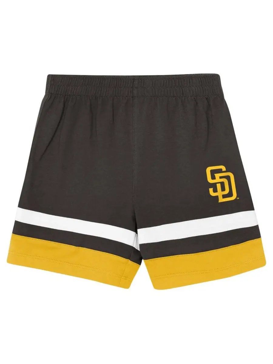 Детский комплект футболки и шорт San Diego Padres Ground Ball Outerstuff — изображение 4 из 5, коричневый