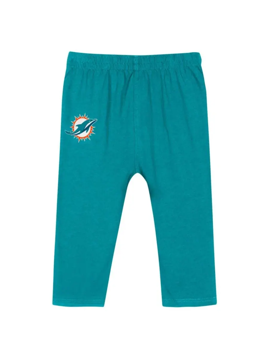 Комплект из боди с длинным рукавом и штанов с принтом Miami Dolphins Outerstuff — изображение 4 из 5, голубой