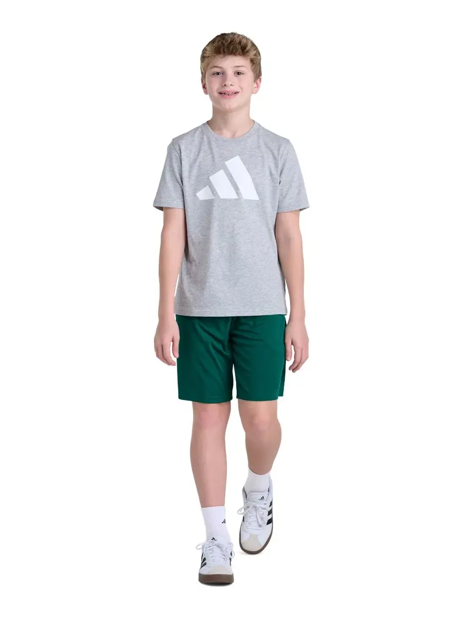 Шорты adidas с эластичным поясом и шнурком — изображение 2 из 3, зеленый