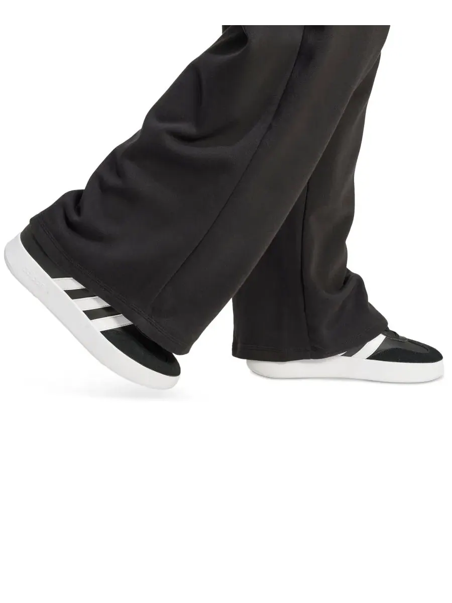 Спортивные брюки с флисом, mid-rise, с боковыми полосами adidas — изображение 4 из 5, черный