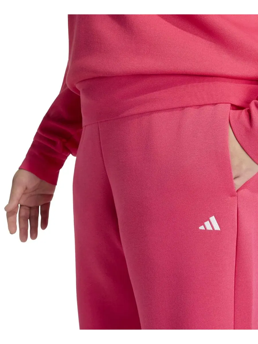 Спортивные брюки из футера с боковыми полосами adidas — изображение 3 из 5, розовый