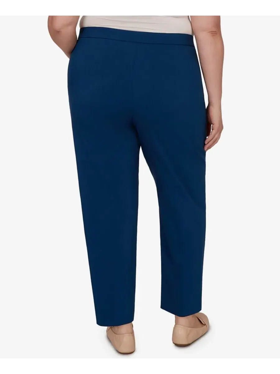 Брюки с принтом Allure Stretch Alfred Dunner — изображение 5 из 5, синий