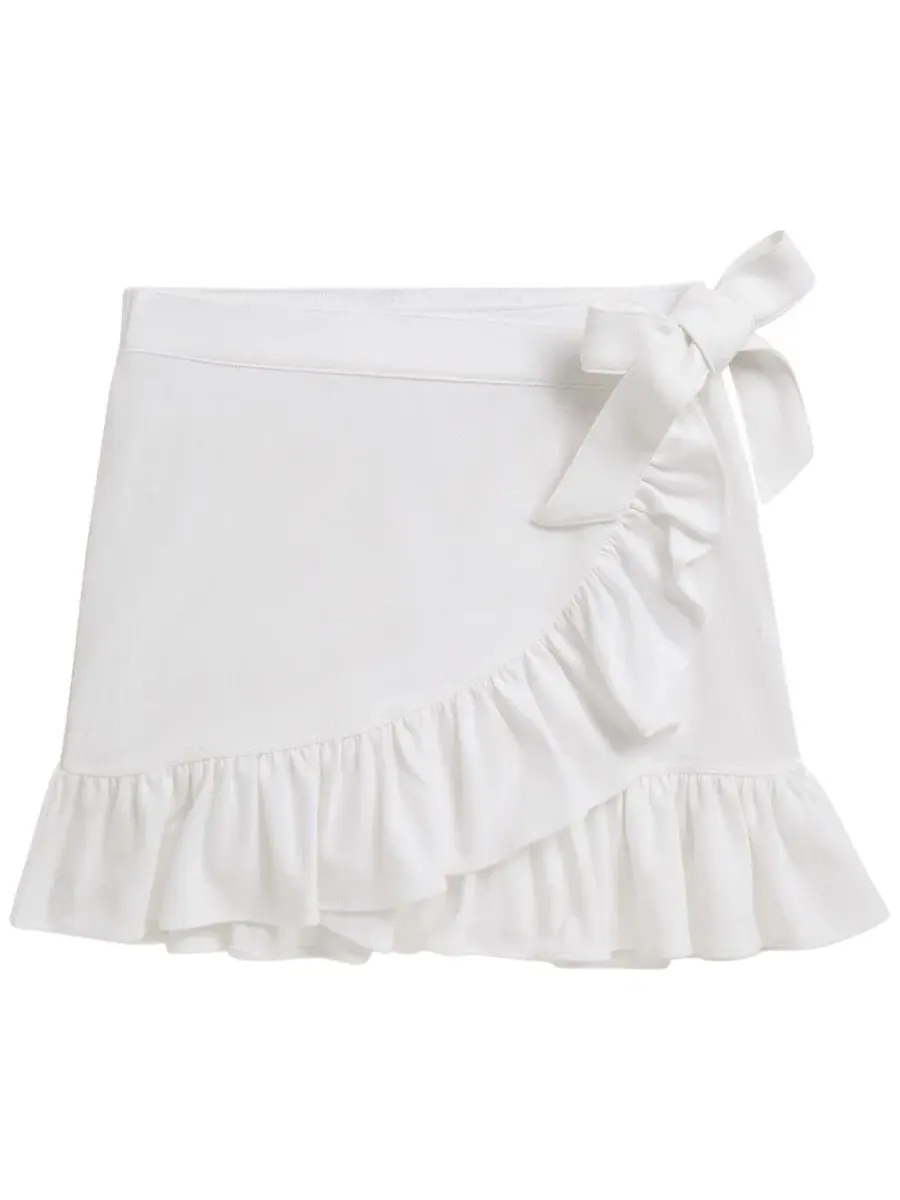 Юбка-шорты с рюшами, модель Ruffled Stretch Mesh Wrap Skort Polo Ralph Lauren