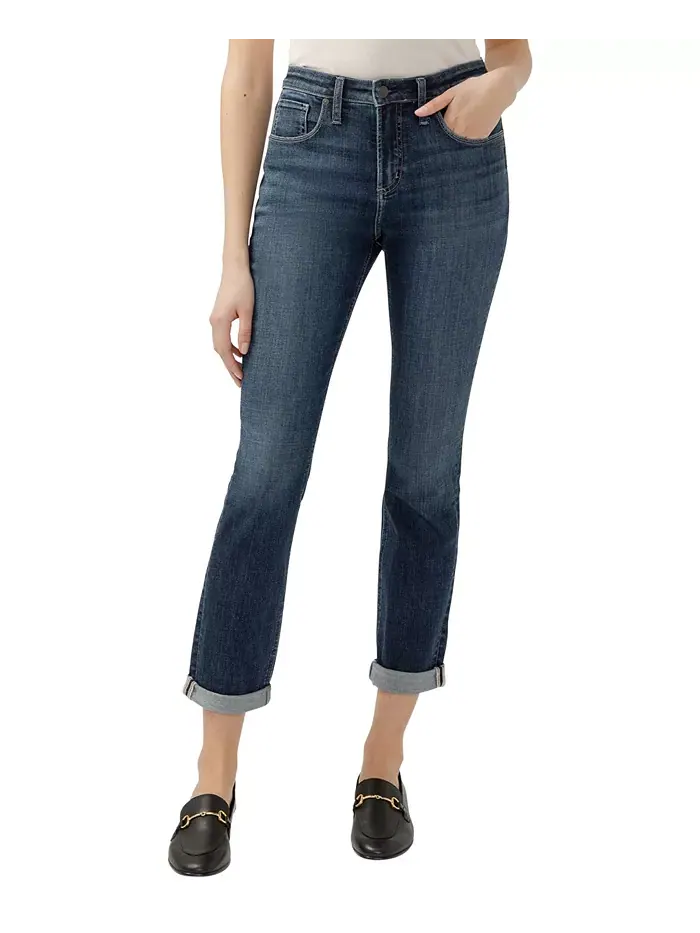 Женские джинсы Beau High Rise Slim Leg Luxe Stretch Silver Jeans Co.