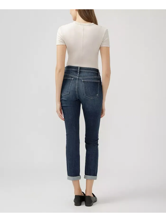 Женские джинсы Beau High Rise Slim Leg Luxe Stretch Silver Jeans Co. — изображение 6 из 6, синий