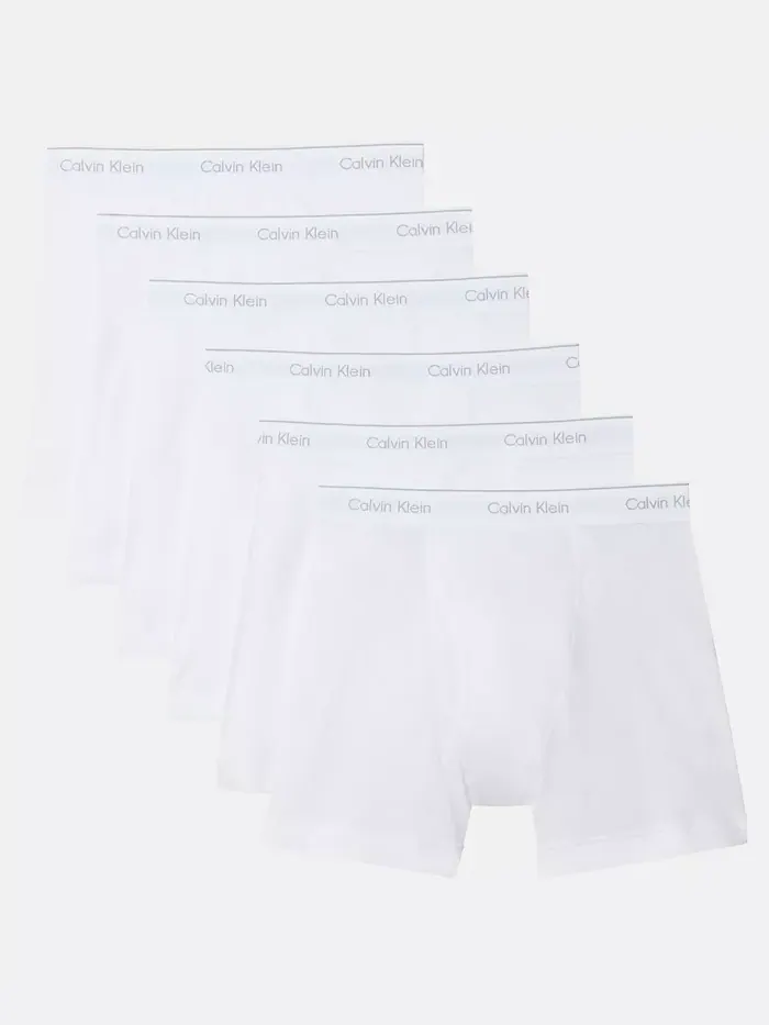 Мужские классические хлопковые боксеры-бриджи 5+1 бонусный набор Calvin Klein