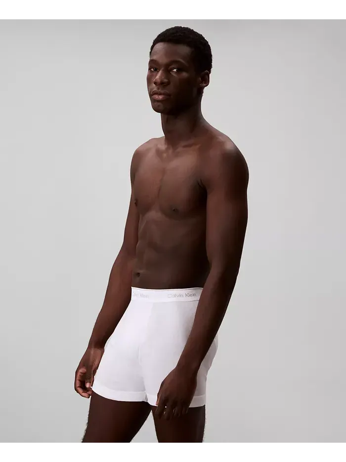 Мужские классические хлопковые боксеры-бриджи 5+1 бонусный набор Calvin Klein — изображение 3 из 6, белый