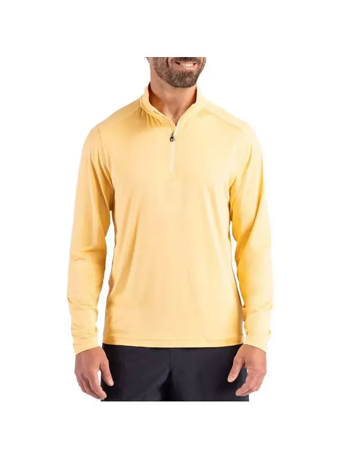 Прибрежный эпический комфорт мужская куртка Quarter Zip из переработанных материалов Cutter & Buck — изображение 1 из 3