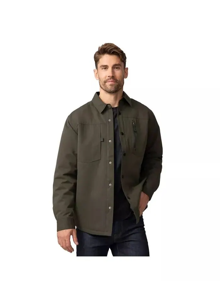 Мужская рабочая куртка-рубашка Brawny Canvas Function Free Country — изображение 1 из 4, оливковый