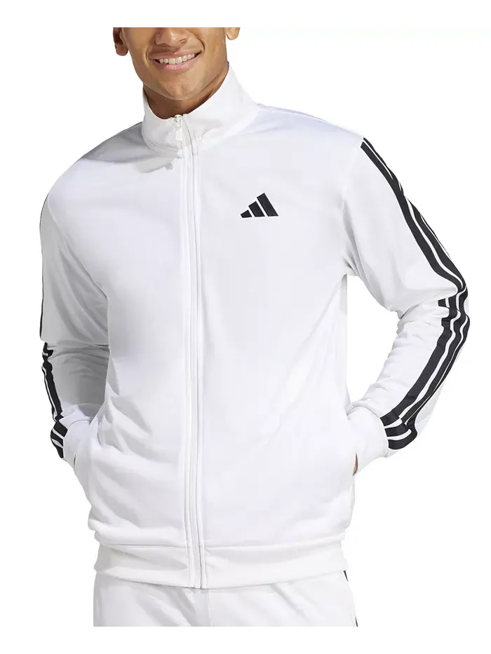 Мужской трикотажный топ с тремя полосками, стандартный размер adidas