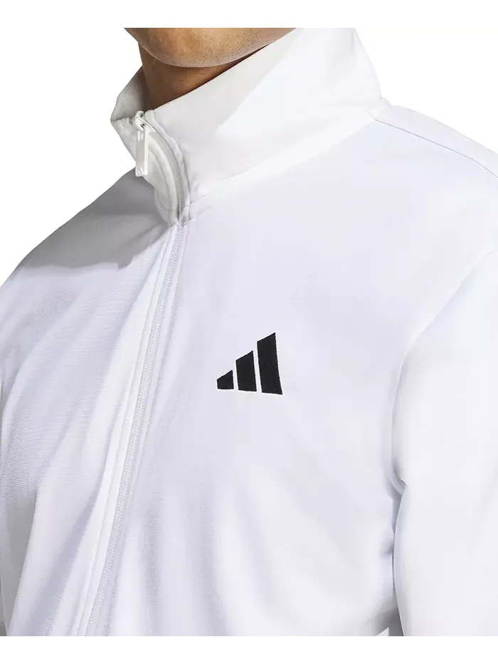 Мужской трикотажный топ с тремя полосками, стандартный размер adidas — изображение 2 из 3, белый