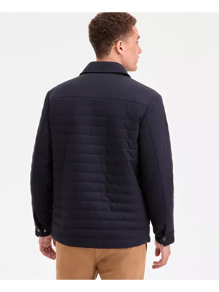 Мужская стеганая рубашка-куртка Tommy Hilfiger — изображение 2 из 5, синий