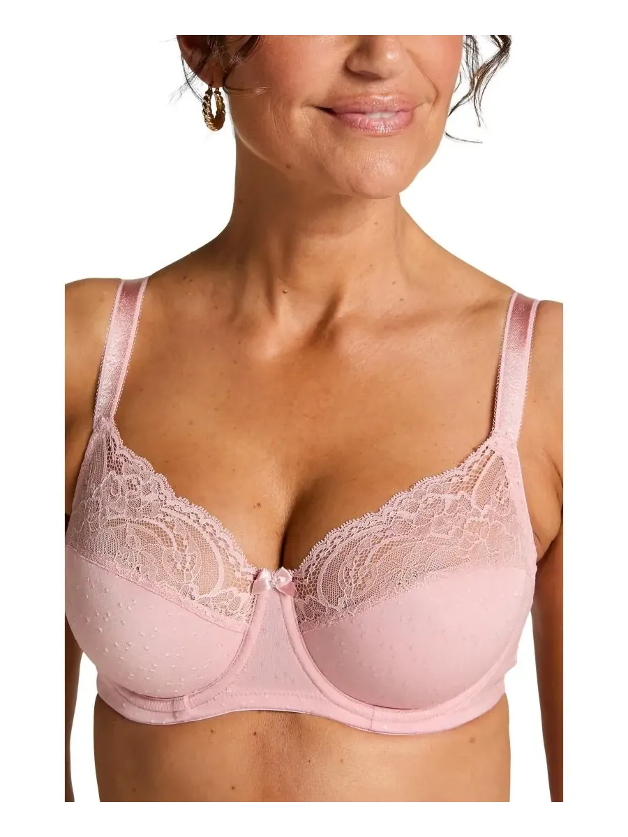Бюстгальтер Hunkemoller Sophie без подкладки на косточках для женщин Hunkemöller — изображение 3 из 5, серебристый розовый