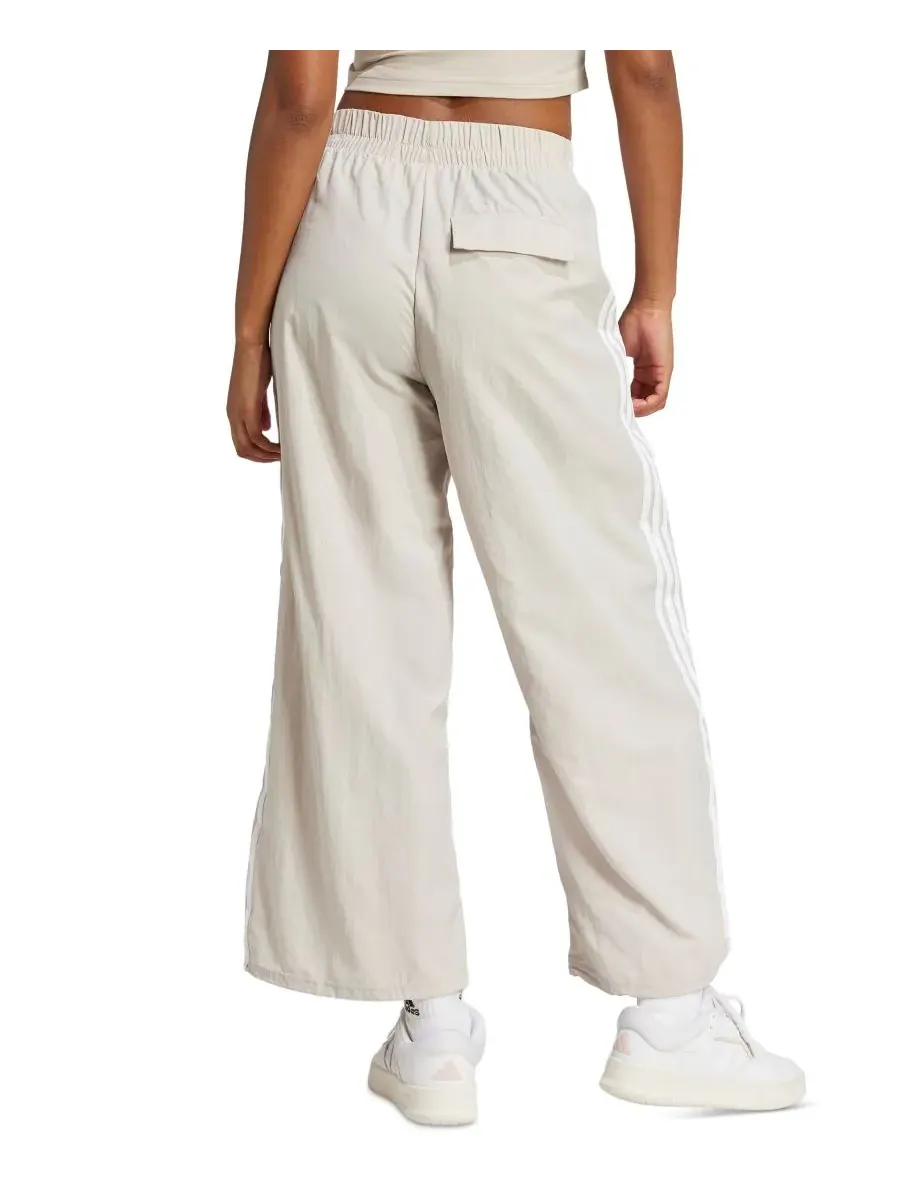 Женские брюки-парашюты с тремя полосками Adidas — изображение 5 из 5, глинозем