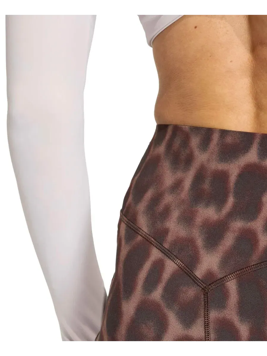 Женские леггинсы Optimé Leopard 7/8 adidas — изображение 5 из 6, бежевый
