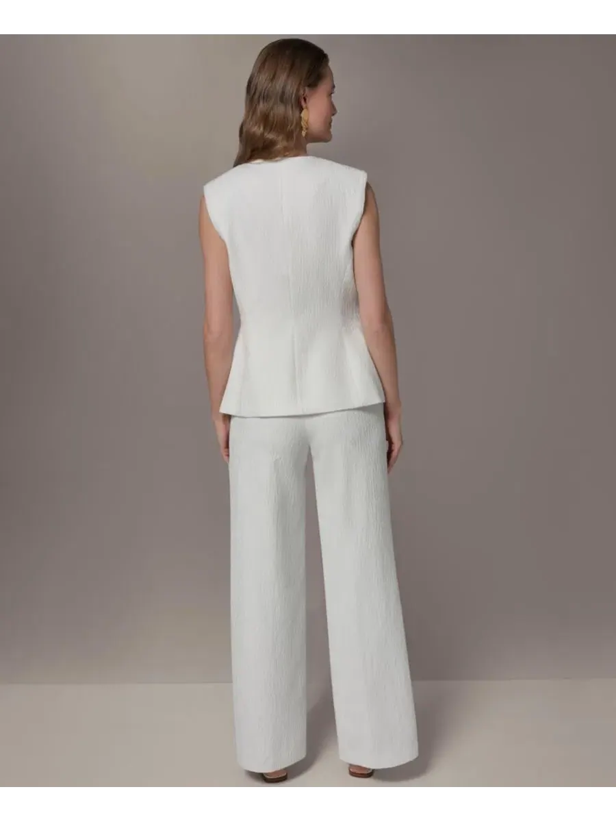 Женский жилет с поясом Donna Karan New York — изображение 6 из 6, бежевый