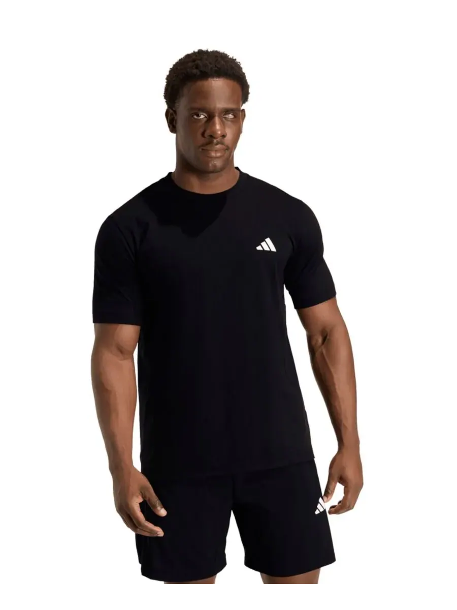 Мужская спортивная футболка с круглым вырезом Adidas — изображение 1 из 3, черный