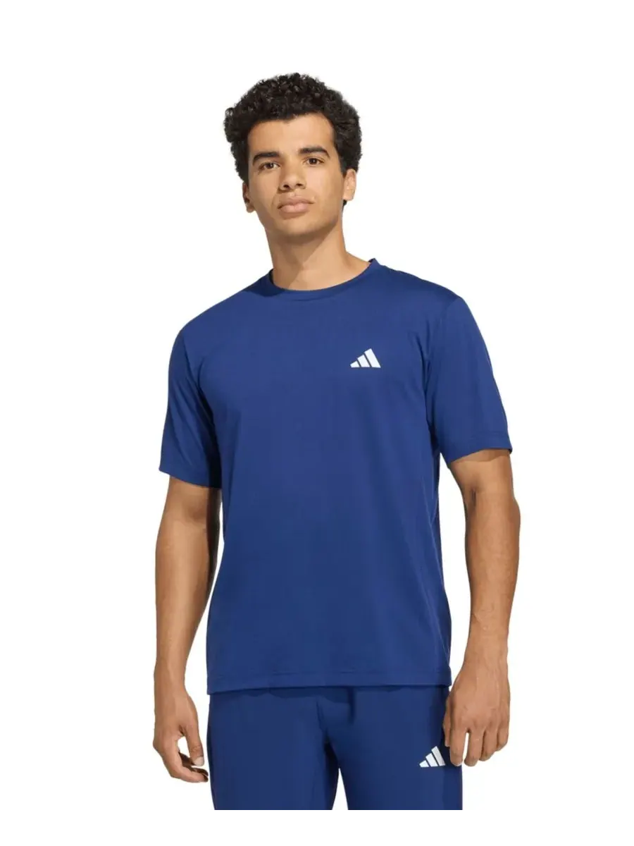 Мужская спортивная футболка с круглым вырезом Adidas — изображение 1 из 3, синий