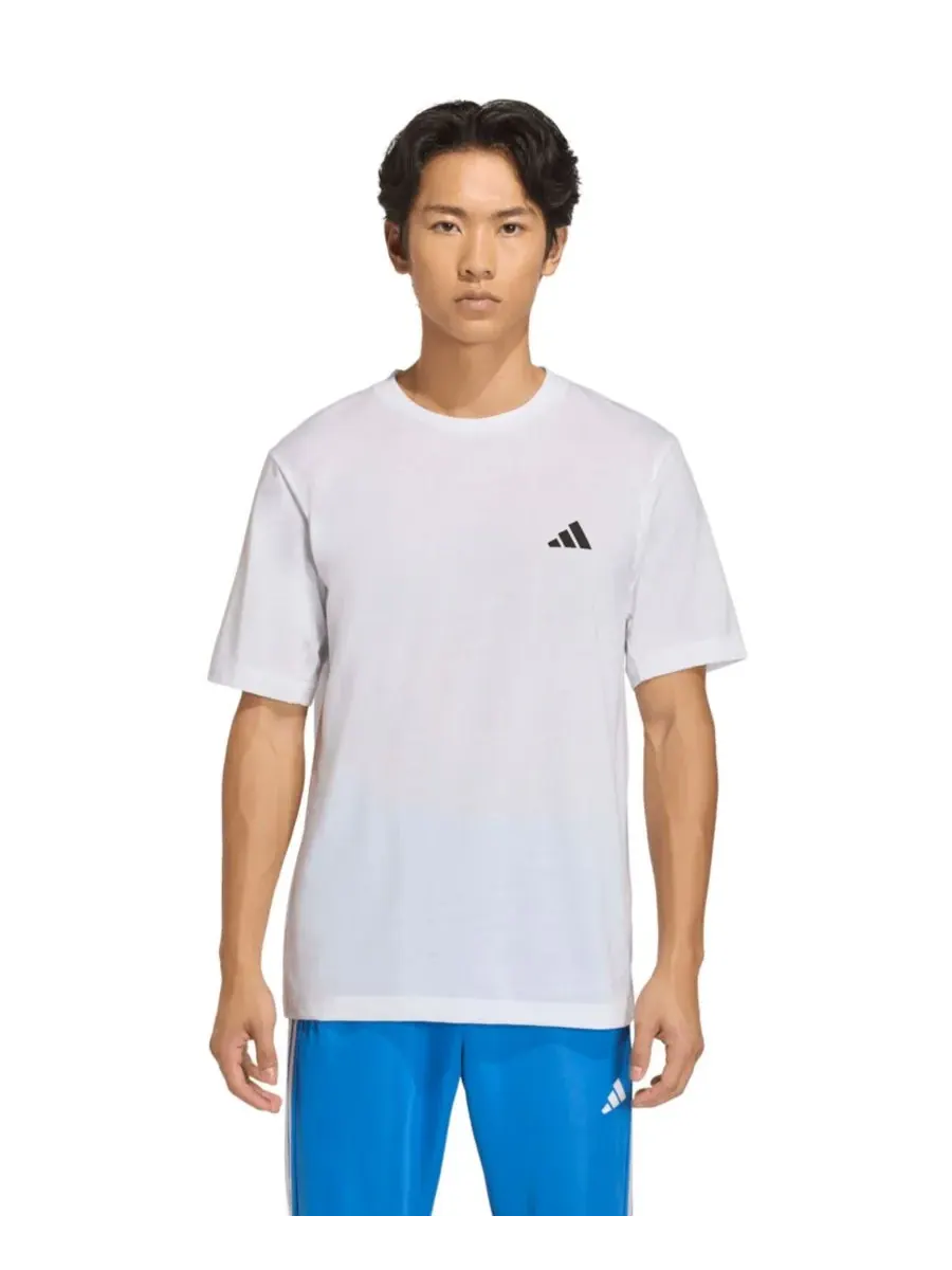 Мужская спортивная футболка с круглым вырезом Adidas — изображение 1 из 3, белый