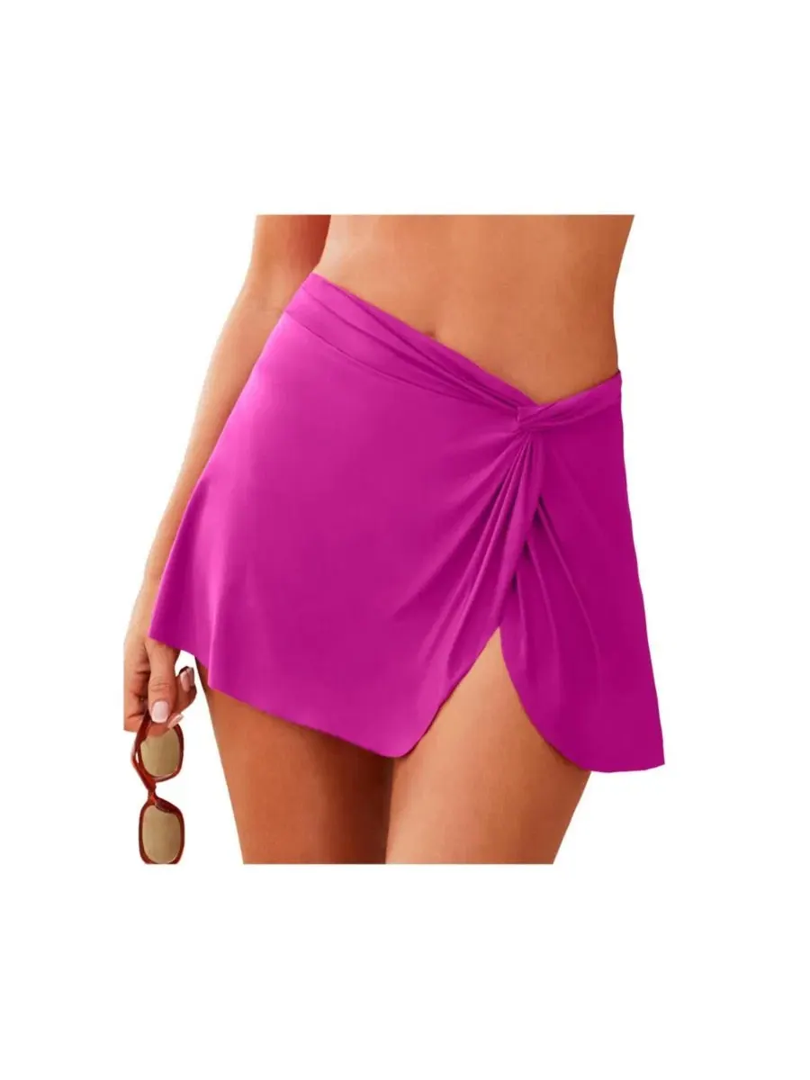 Женская юбка для плавания с twist-драпировкой, с принтом Swimsuits for All, Fruit Punch — изображение 1 из 3