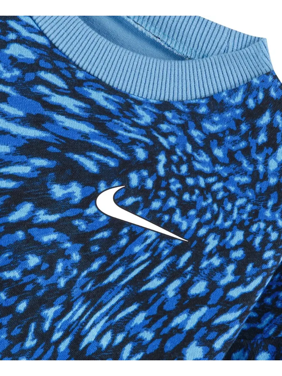 Комплект из топа и юбки-шорт с принтом Nike — изображение 3 из 5, синий