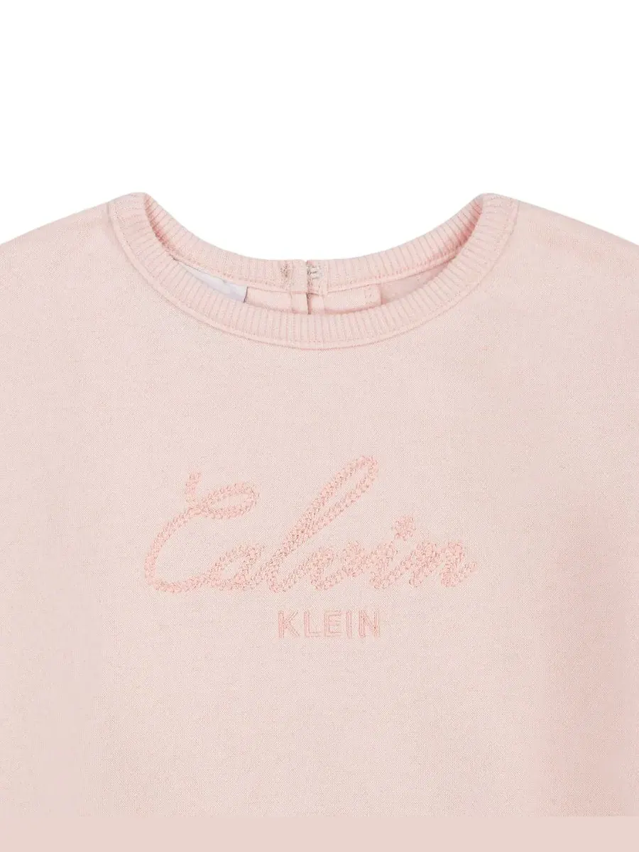 Комплект из топа и брюк Calvin Klein — изображение 3 из 5, розовый