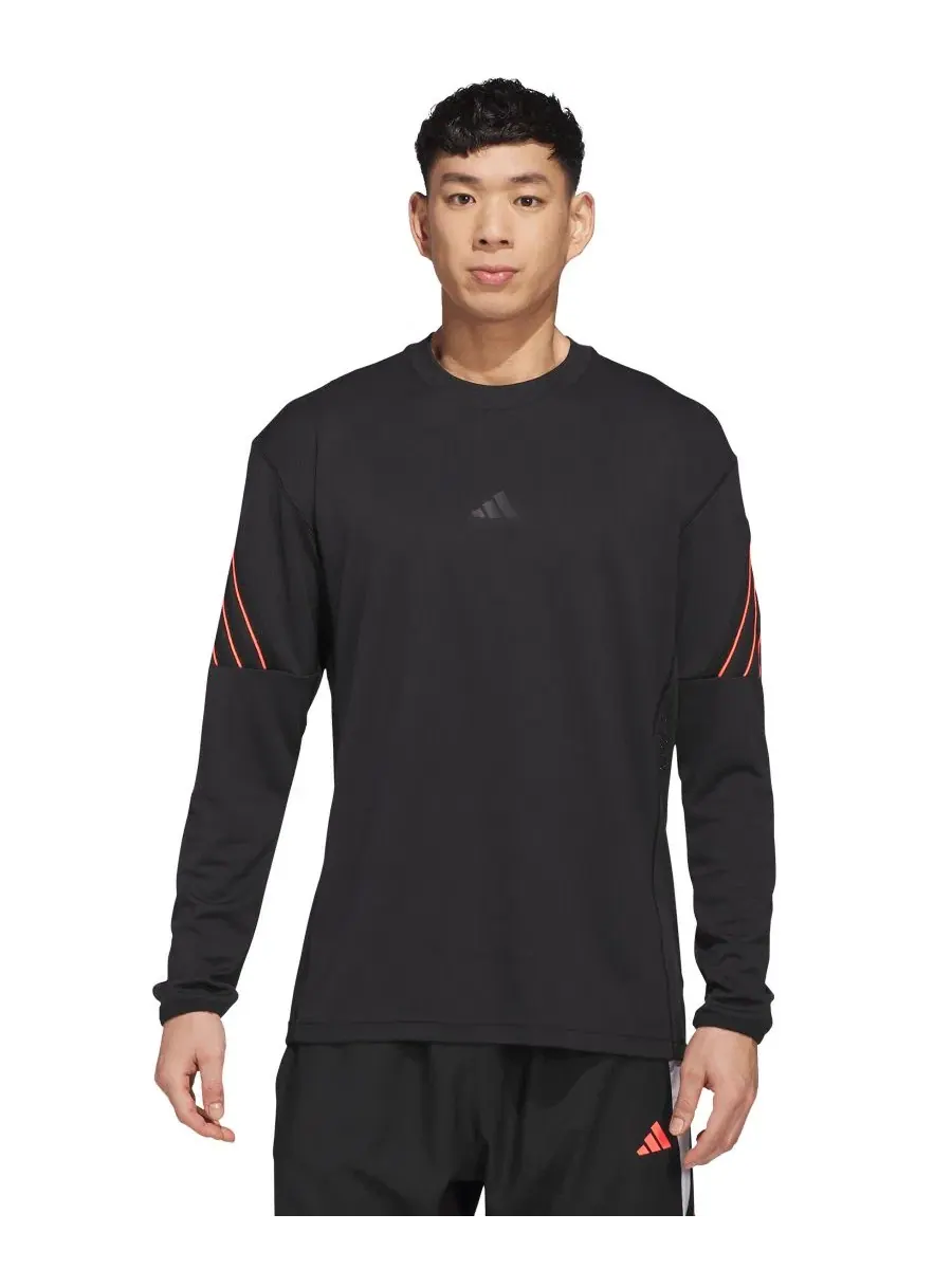 Лонгслив с круглым вырезом и длинным рукавом adidas