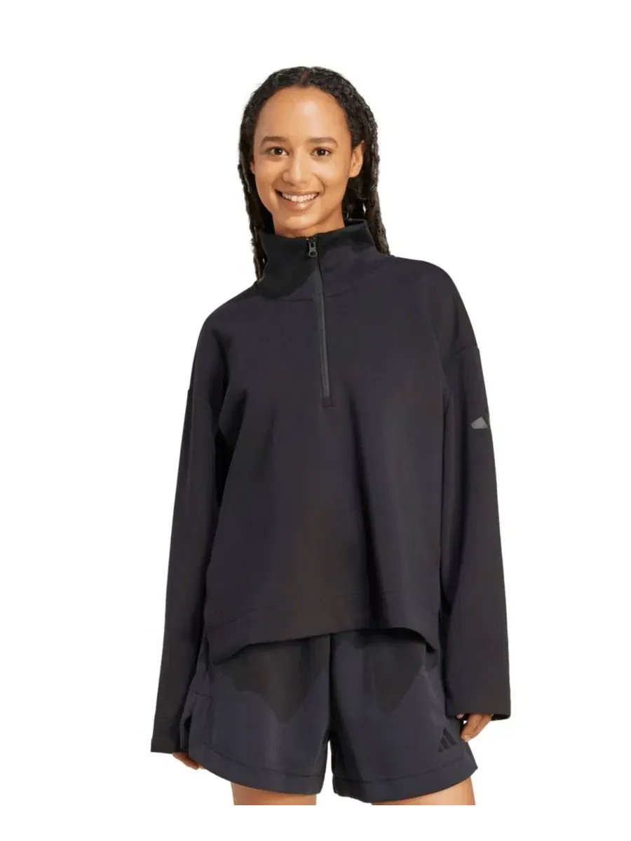 Женская толстовка All Szn Soft Lux с застежкой-молнией до четверти длины Adidas