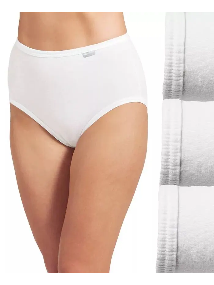 Комплект из 3 трусиков Elance Brief 1484, 1486, увеличенные размеры Jockey — изображение 1 из 3, белый/белый/белый