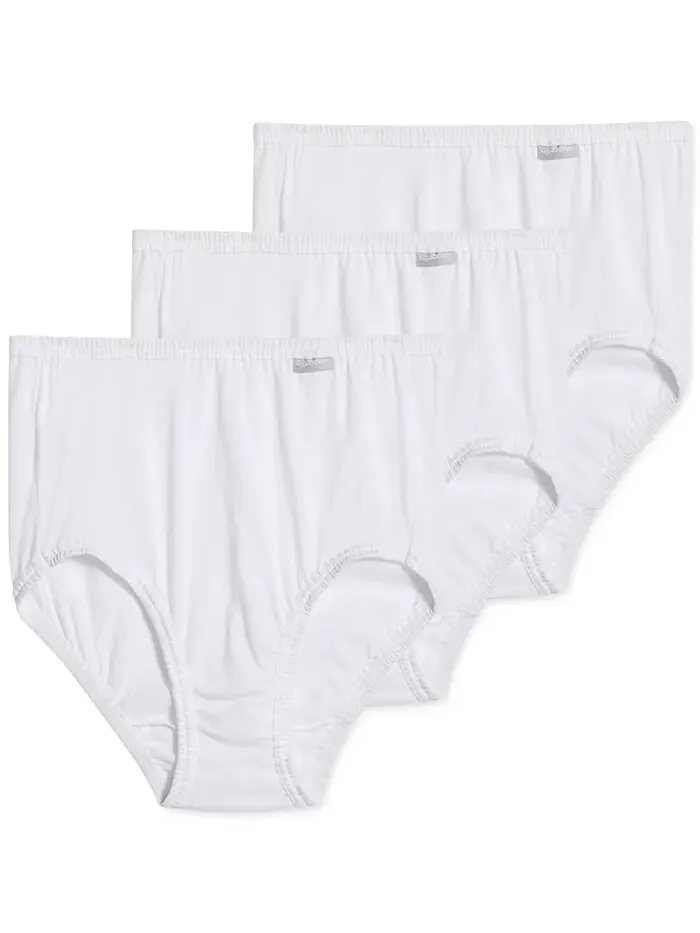 Комплект из 3 трусиков Elance Brief 1484, 1486, увеличенные размеры Jockey — изображение 2 из 3, белый/белый/белый
