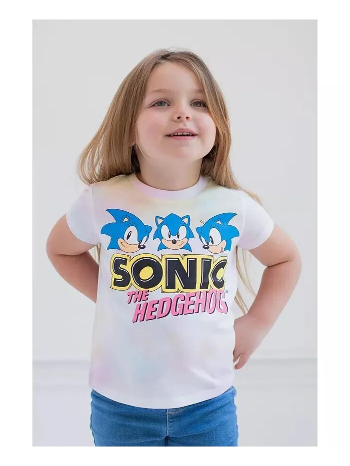 Набор из 2 футболок для девочек Sonic the Hedgehog Rosy The Rascal Sega — изображение 7 из 7, мульти