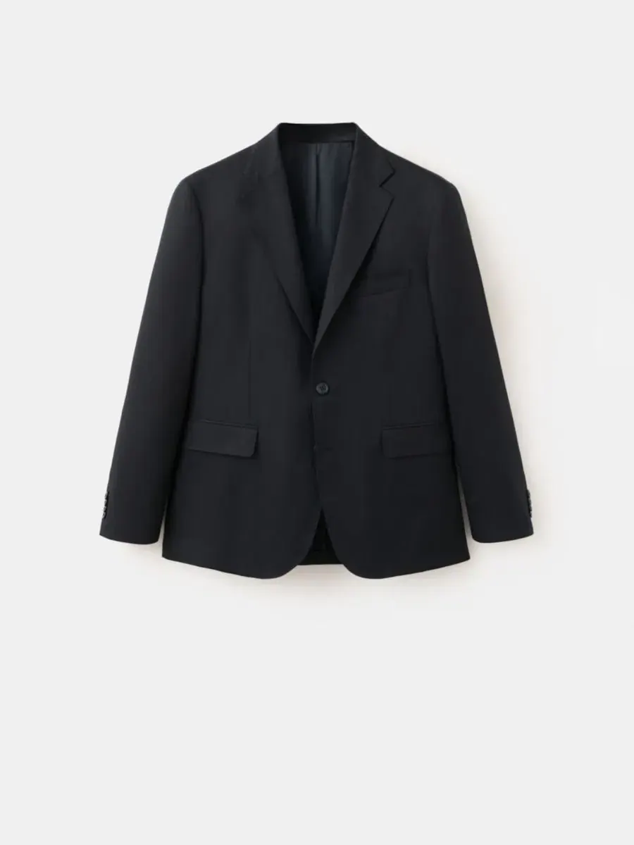 Пиджак костюмный Amalfi Slim Fit MANGO — изображение 2 из 7, темно-синий