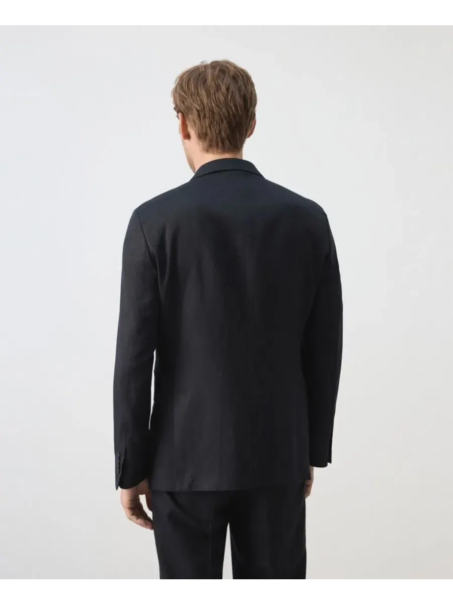 Пиджак костюмный Amalfi Slim Fit MANGO — изображение 6 из 7, темно-синий