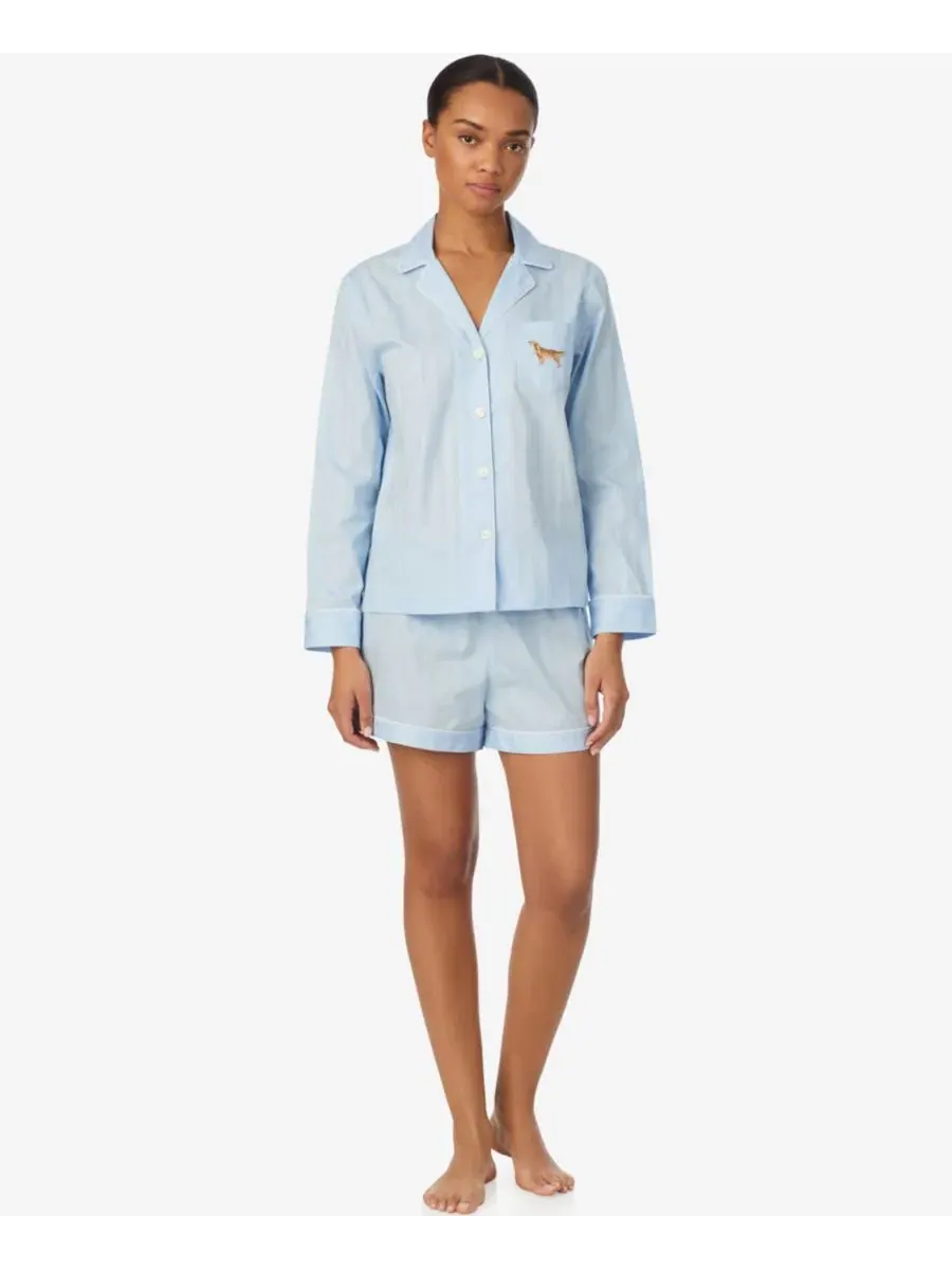 Комплект пижамы с топом и шортами, с вышивкой Lauren Ralph Lauren