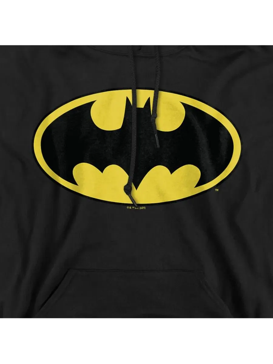Худи с капюшоном и принтом Batman Classic Logo Batman — изображение 2 из 3, черный