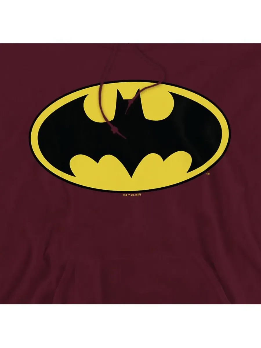 Худи с графическим принтом Classic Logo Batman — изображение 2 из 3, коричневый