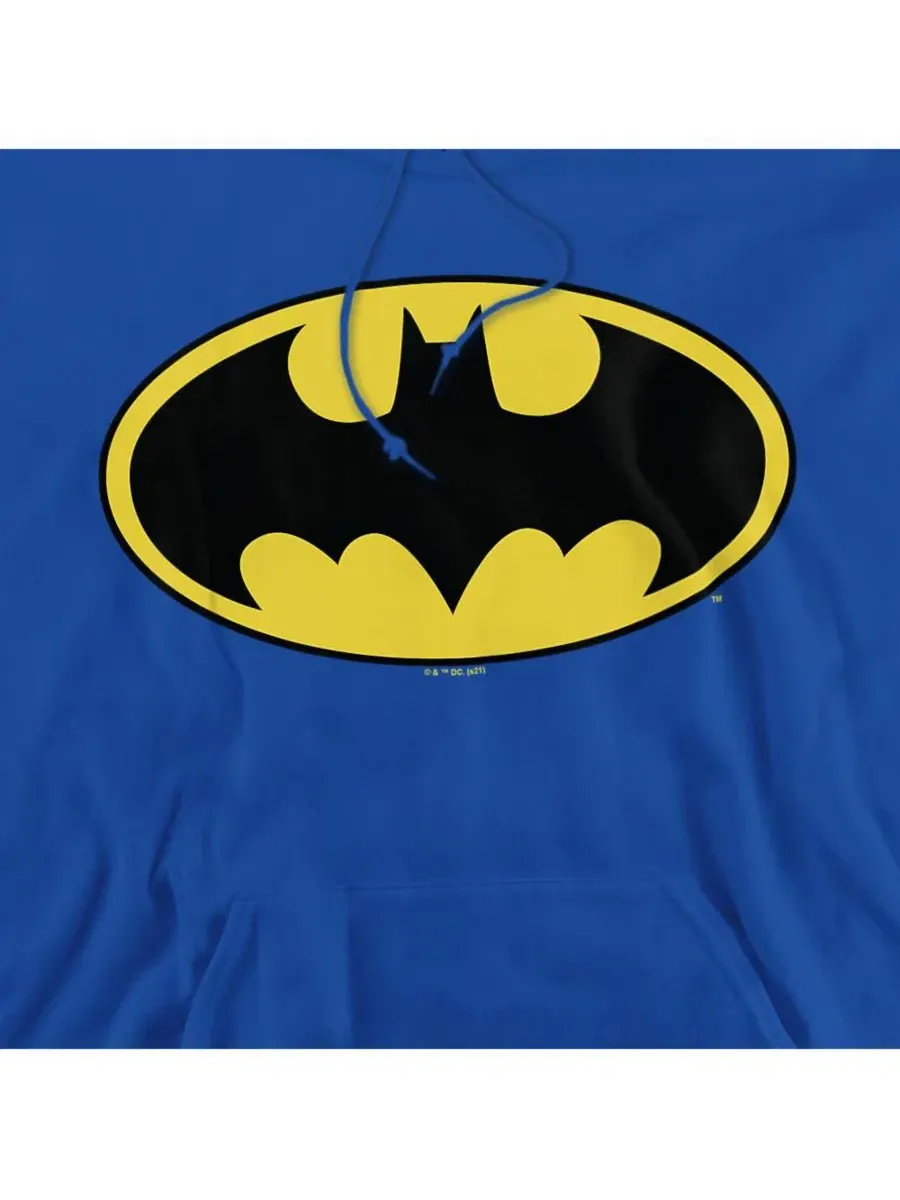 Худи с графическим принтом Batman Classic Logo Batman — изображение 2 из 3, королевский