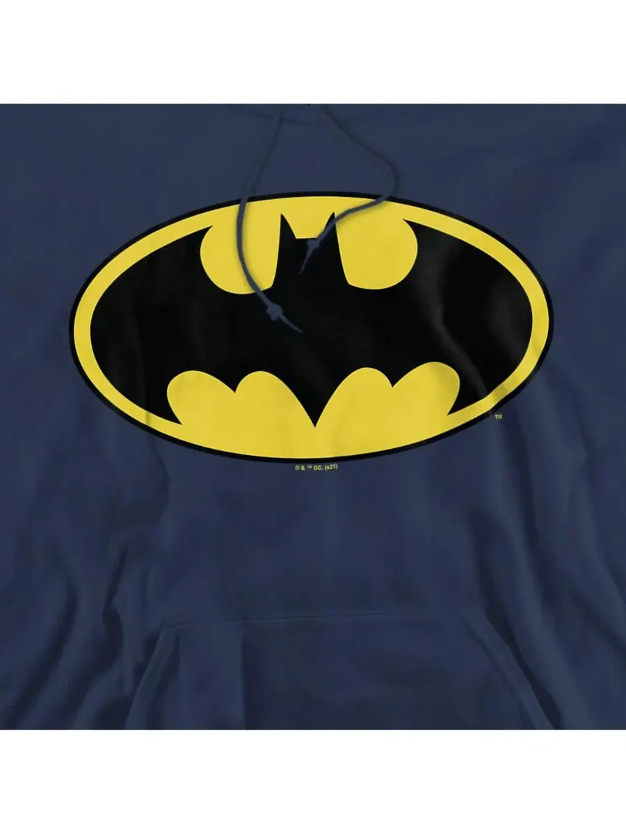 Худи с графическим принтом Batman Classic Logo — изображение 2 из 3, темно-синий