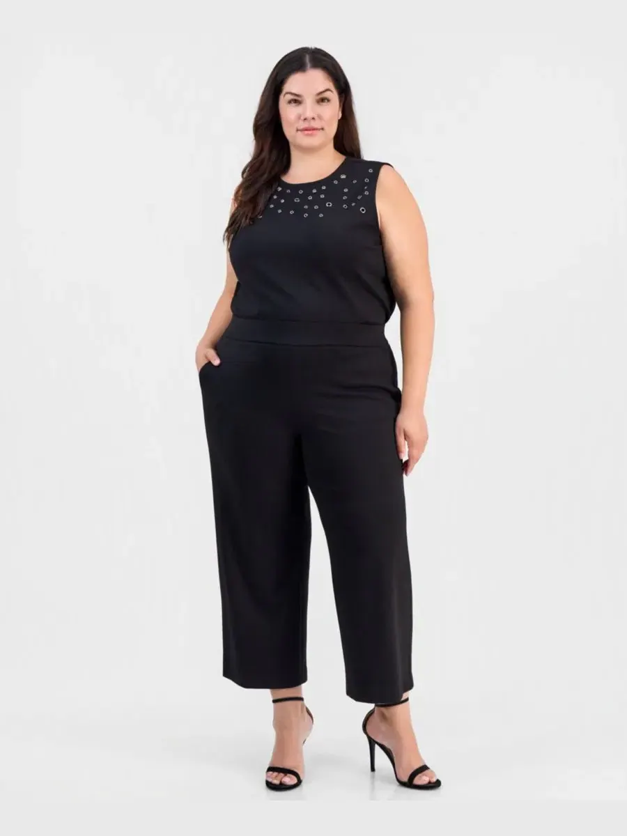 Брюки широкие укороченные Anne Klein