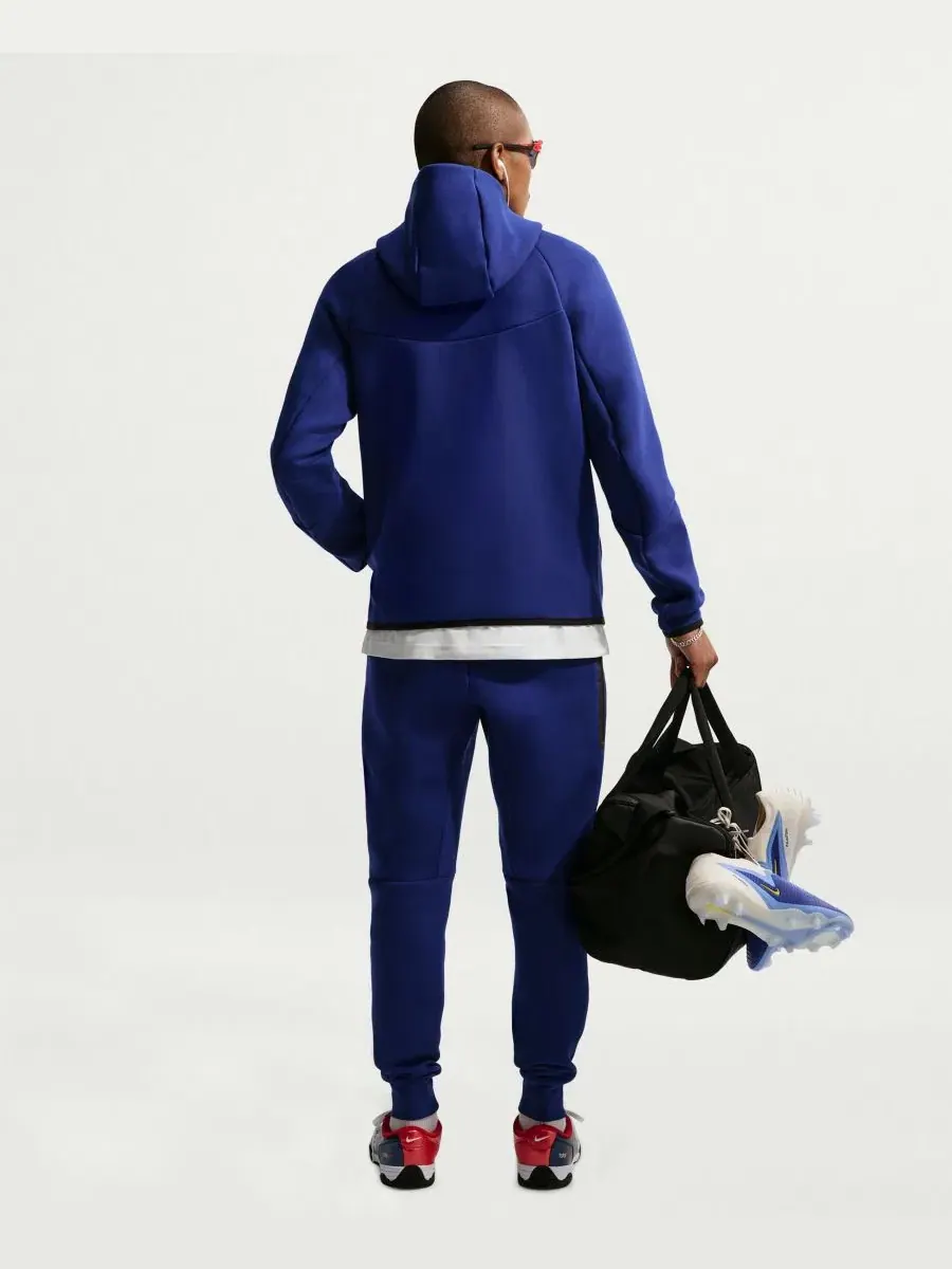 Худи-ветровка с флисом Nike — изображение 5 из 5, глубокий синий/красный