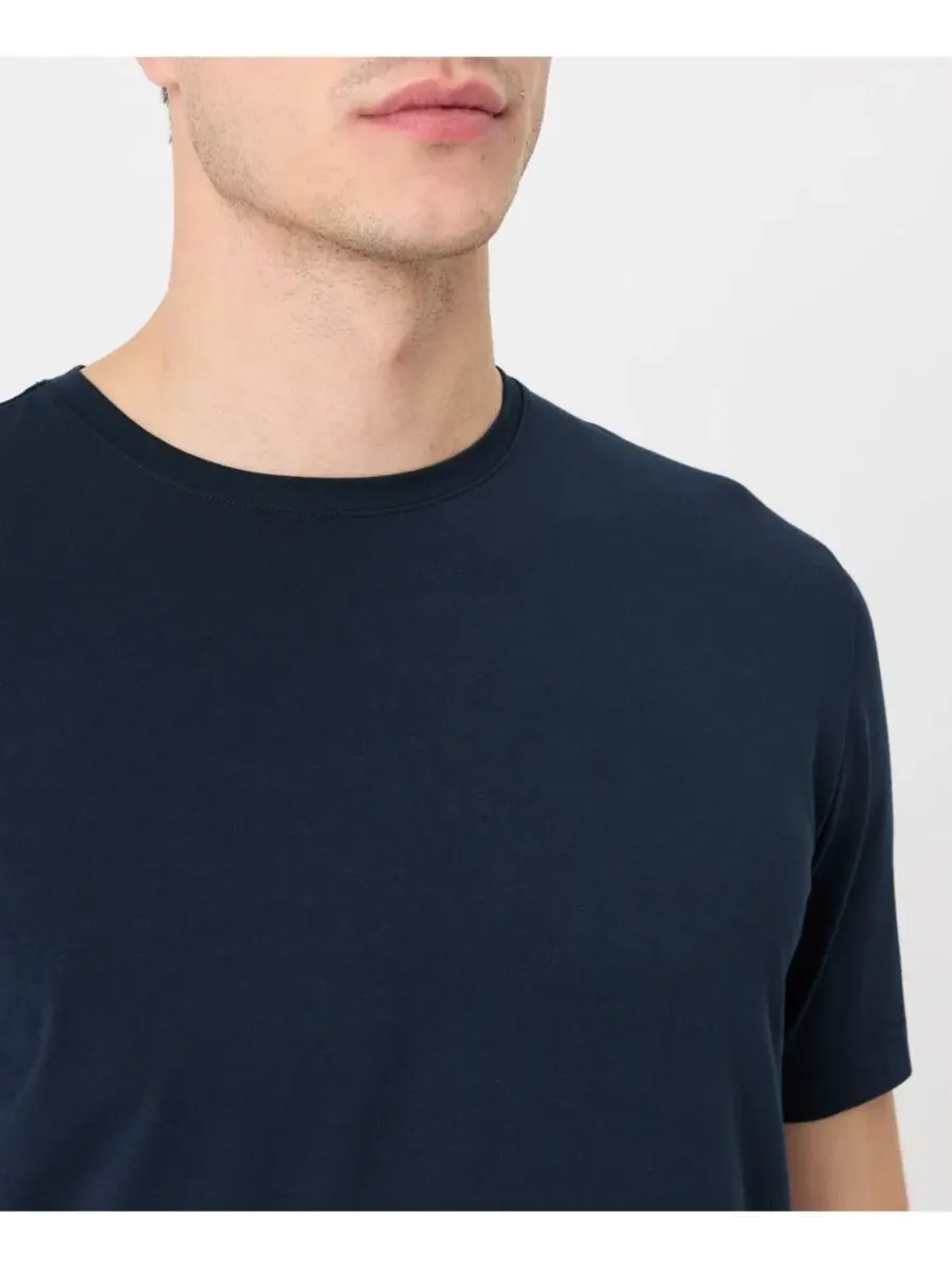 Футболка с длинным рукавом Luxe Signature Classic Crewneck Pact — изображение 2 из 5, темно-синий