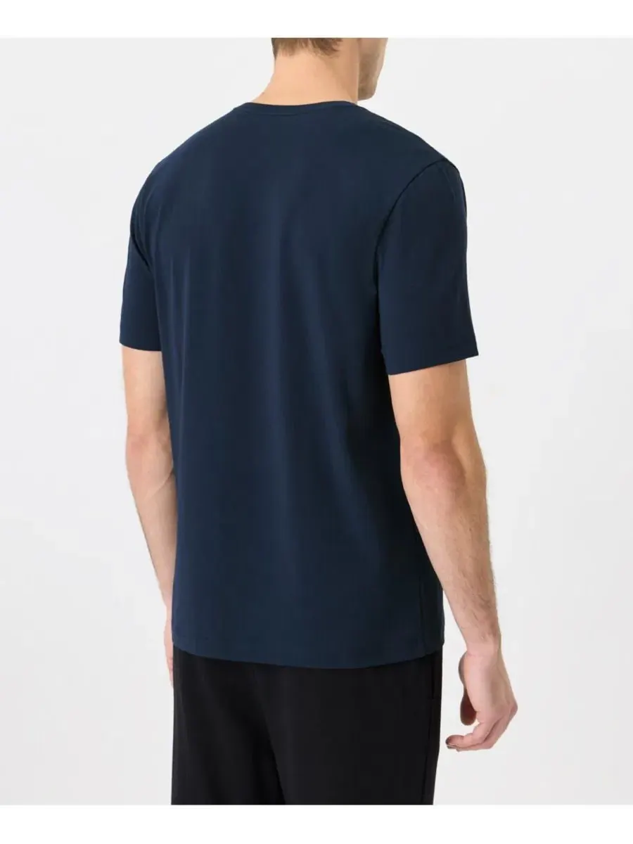 Футболка с длинным рукавом Luxe Signature Classic Crewneck Pact — изображение 3 из 5, темно-синий