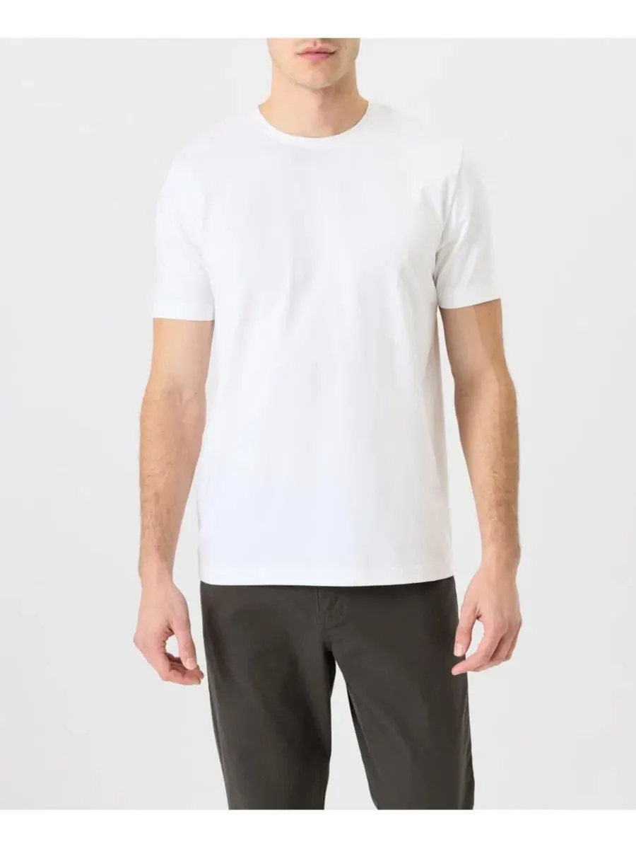Футболка классическая с круглым вырезом из органического хлопка Luxe Signature Classic Crewneck Pact — изображение 1 из 5