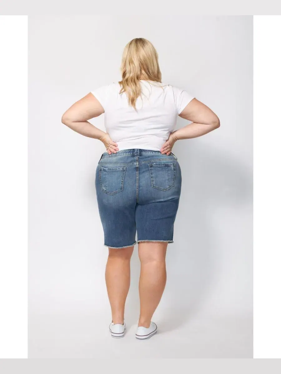 Джинсовые шорты SLINK Jeans — изображение 3 из 3, каштанный