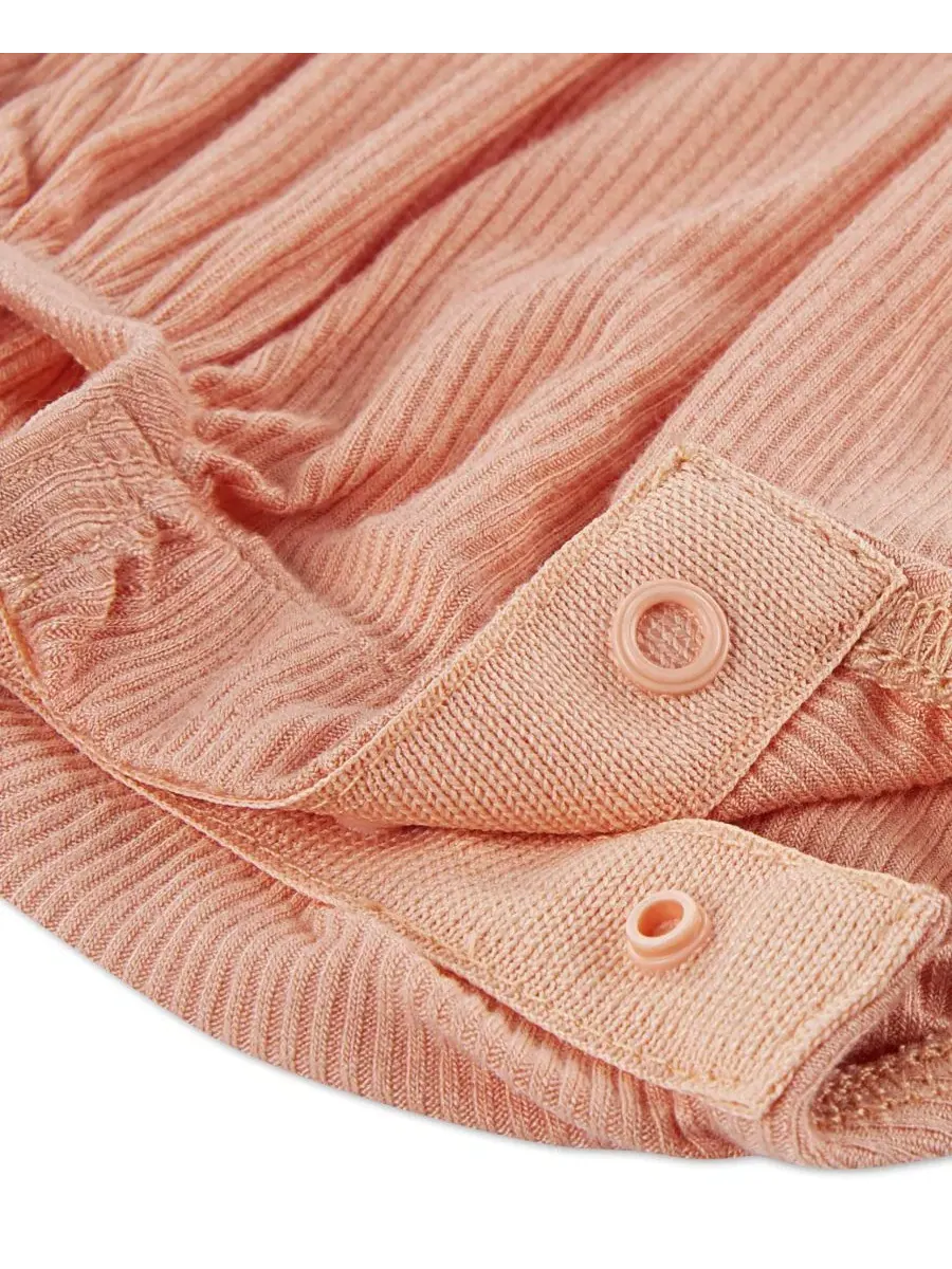 Комплект из 2 боди для девочки с коротким рукавом Huggies — изображение 3 из 4, лососевый
